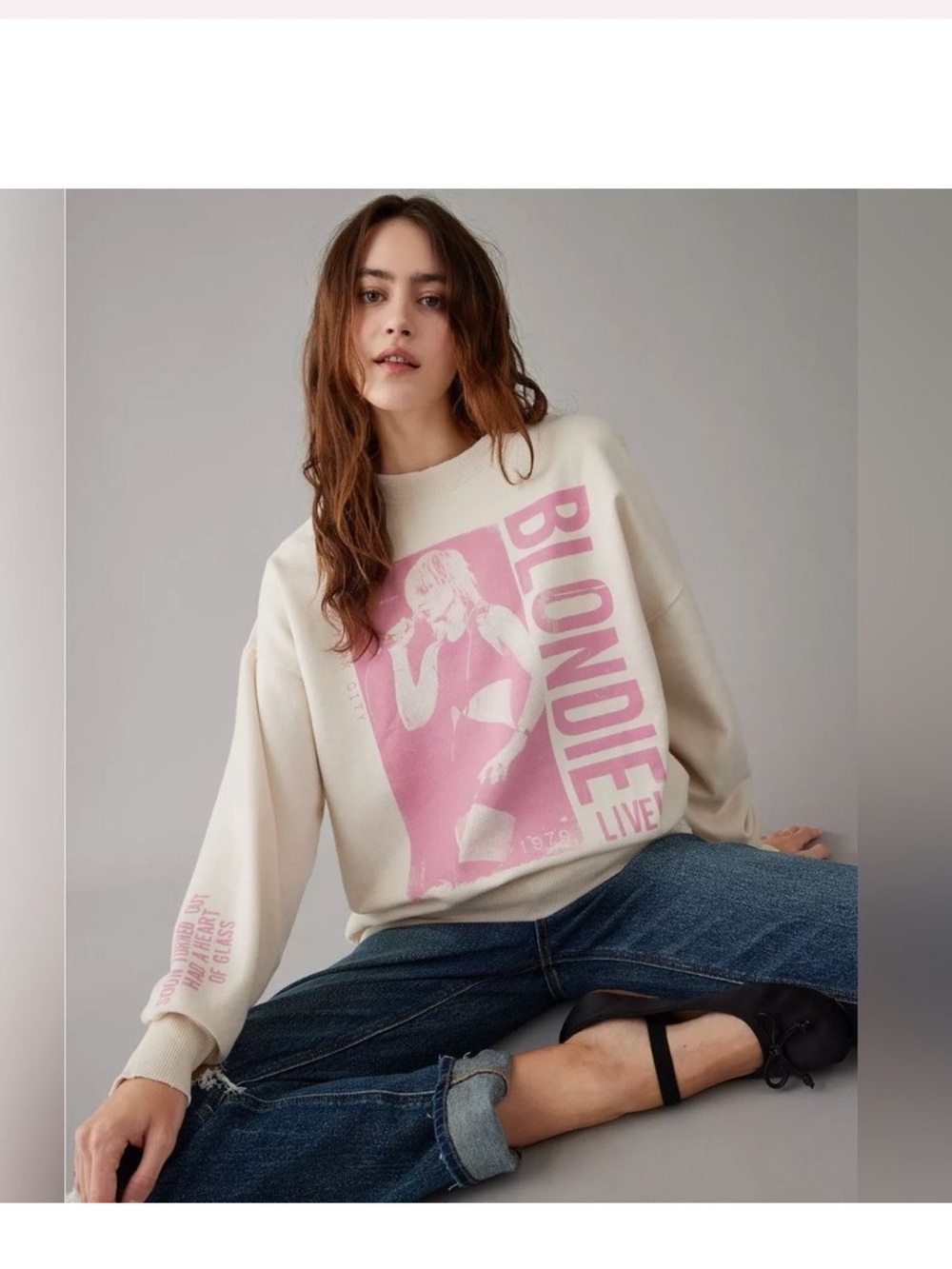 American Eagle Blondie distressed  Sweatshirt